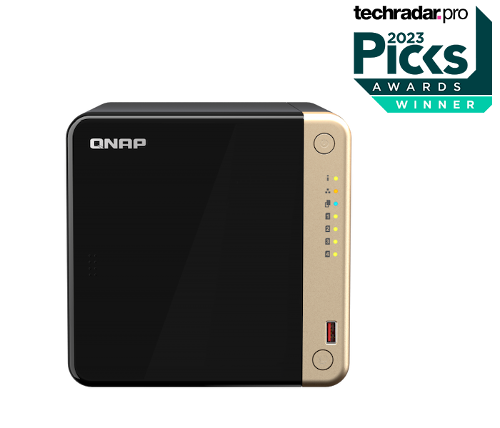 QNAP TS-464-8G (4core 2, 9GHz, 8GB RAM, 4xSATA, 2x M.2 NVMe slot, 1xPCIe, 1xHDMI 4K, 2x2, 5GbE, 4xUSB) 