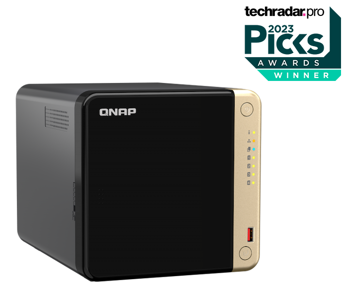 QNAP TS-464-8G (4core 2, 9GHz, 8GB RAM, 4xSATA, 2x M.2 NVMe slot, 1xPCIe, 1xHDMI 4K, 2x2, 5GbE, 4xUSB) 