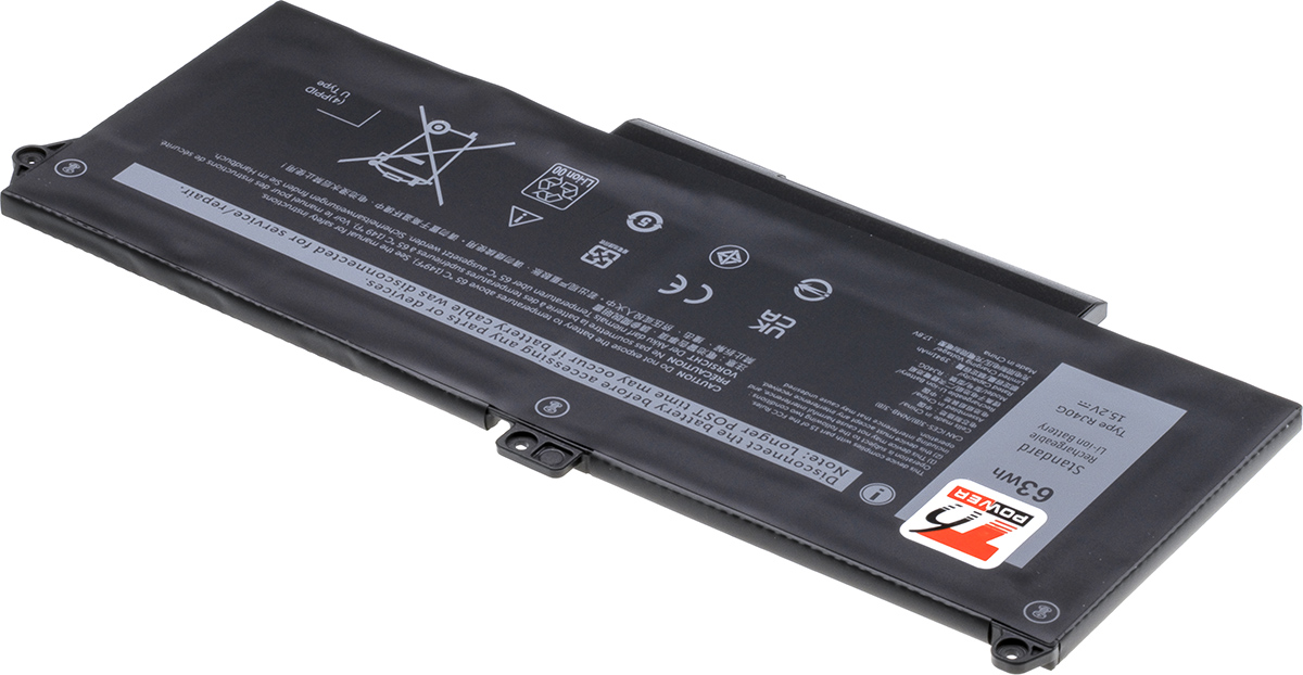 Batéria T6 Power pre Dell Latitude 5420, 5520, Precision 3560, 4100mAh, 63Wh, 4cell, Li-pol 