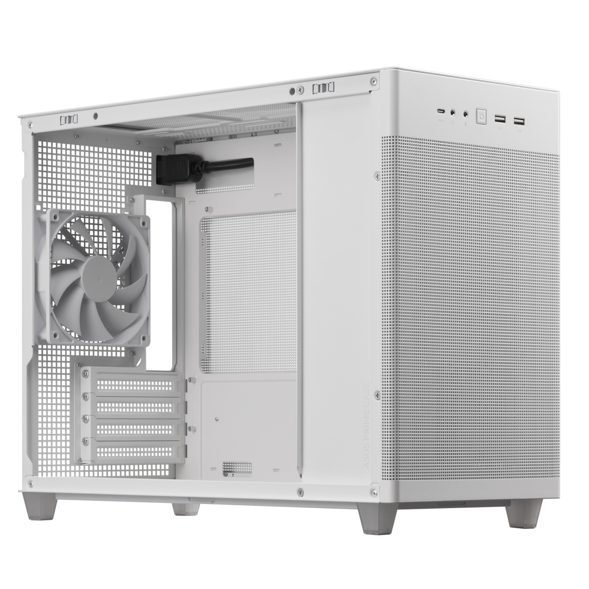 ASUS PRIME AP201/ Micro ATX/ Transpar./ Biela 