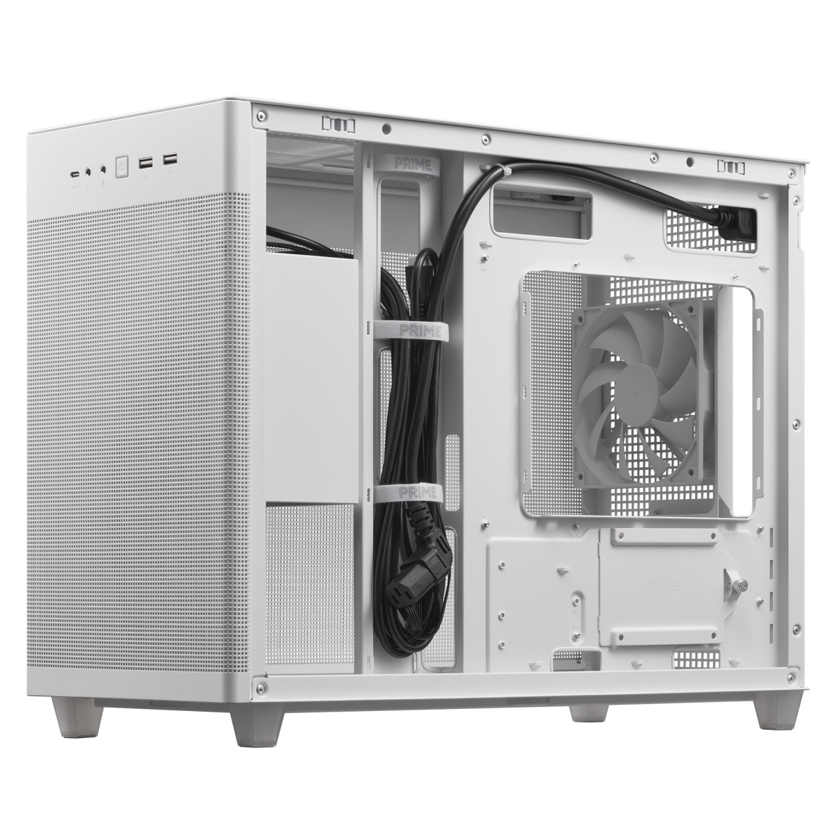 ASUS PRIME AP201/ Micro ATX/ Transpar./ Biela 