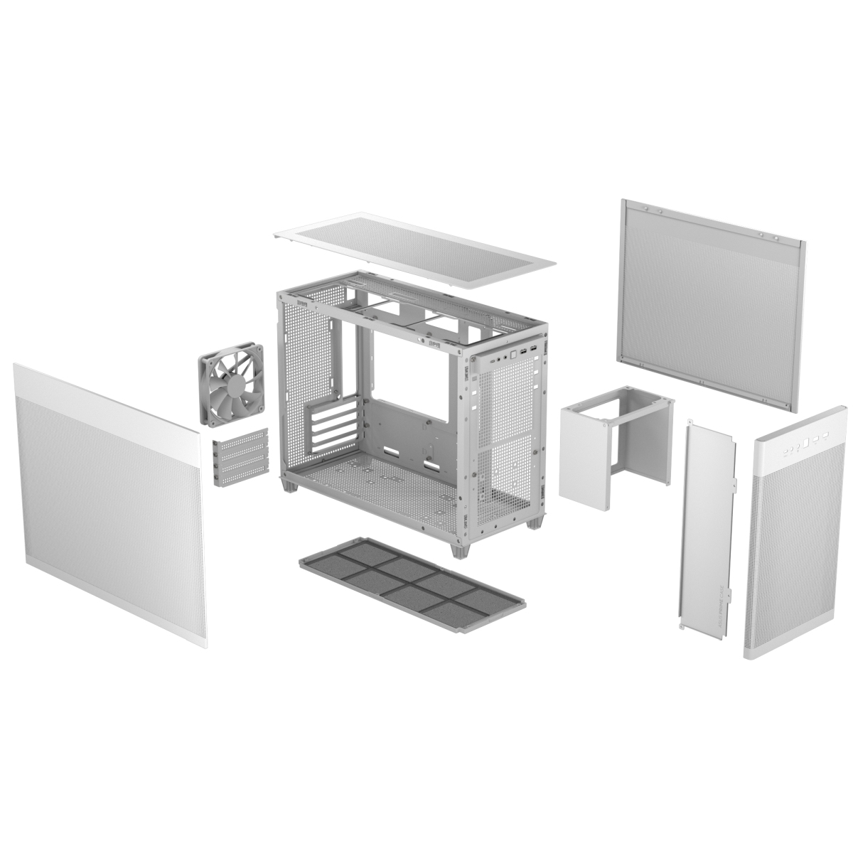 ASUS PRIME AP201/ Micro ATX/ Transpar./ Biela 