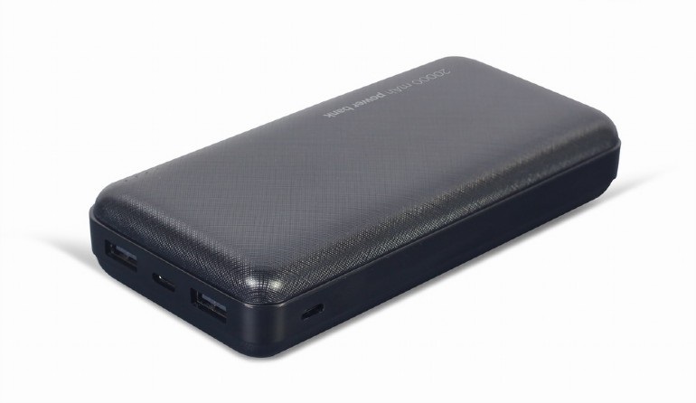 GEMBIRD powerbanka 20 000 mAh čierna 