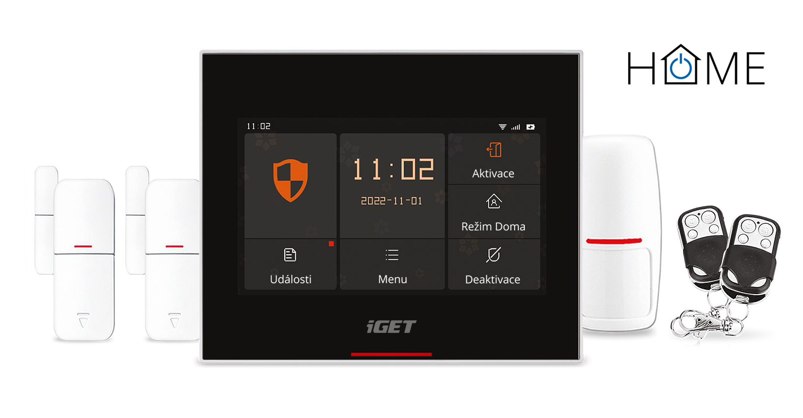 iGET HOME X5 - Inteligentný Wi-Fi/ GSM alarm, v aplikácii aj ovládanie IP kamier a zásuviek, Android, iOS 