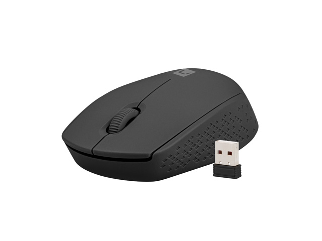 Myš Natec STORK/ Kancelárska/ Optická/ 1 600 DPI/ Bezdrôtová USB/ Čierna 