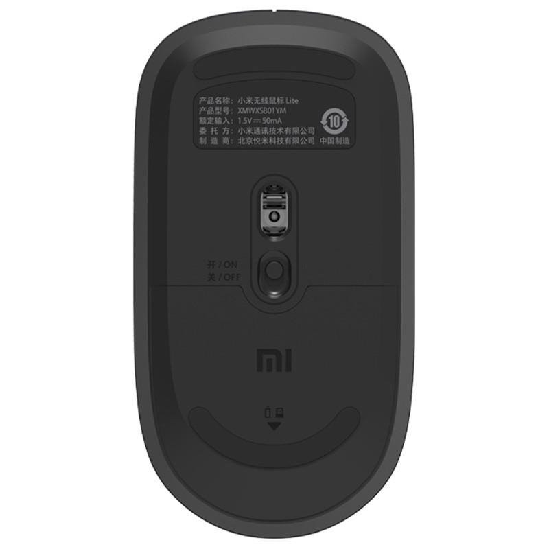 Xiaomi Wirelles Mouse Lite/ Kancelárska/ Optická/ 1 000 DPI/ Bezdrôtová USB/ Čierna 