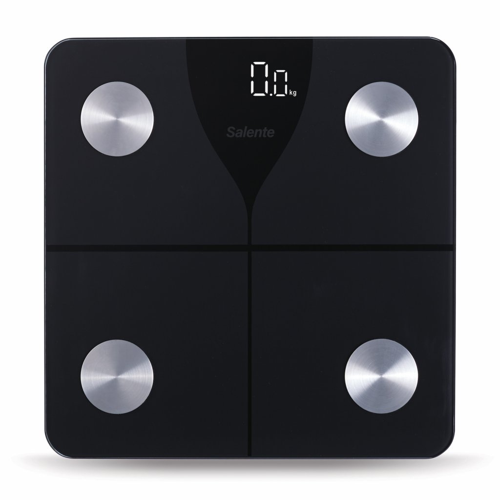 Salente SlimFit, osobná diagnostická fitness váha, Bluetooth, čierna 