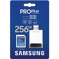 Samsung/ SDXC/ 256GB/ USB 3.0/ USB-A/ Class 10/ + Adaptér/ Modrá 