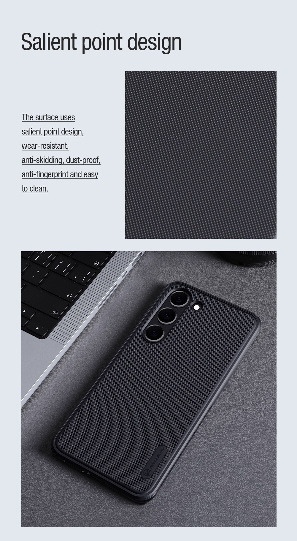 Nillkin Frosted PRO Magnetic Zadný Kryt pre Samsung Galaxy S23 Black 