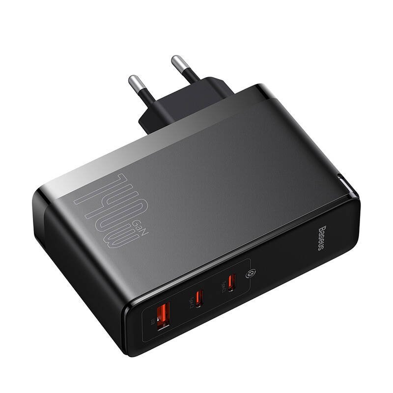 Baseus CCGP100201 GaN5 Pro Fast Nabíjačka USB + 2xUSB-C 140W Black 