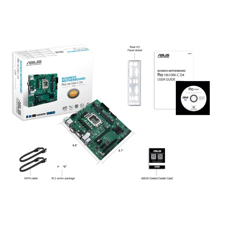 ASUS Pro H610M-C D4-CSM/ LGA 1700/ mATX 