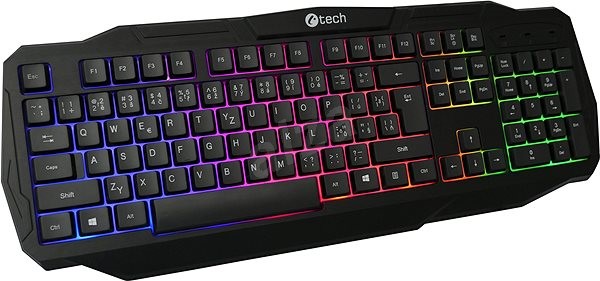 C-TECH Arcus GKB-15/ Drátová USB/ CZSK-Layout/ Černá