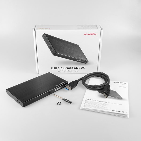 AXAGON EE25-XA6, USB 3.2 Gen 1 - SATA 6G, 2.5" externý ALINE box 
