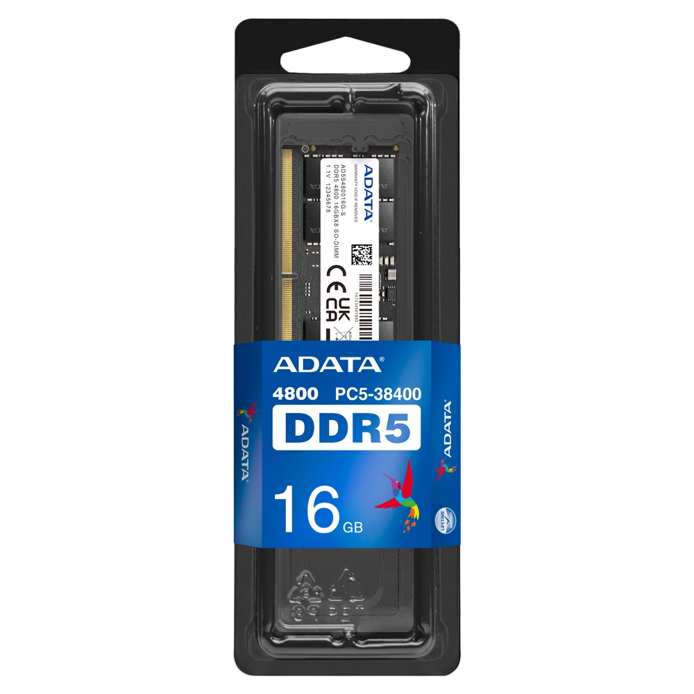Adata/ SO-DIMM DDR5/ 16GB/ 4800MHz/ CL40/ 1x16GB 