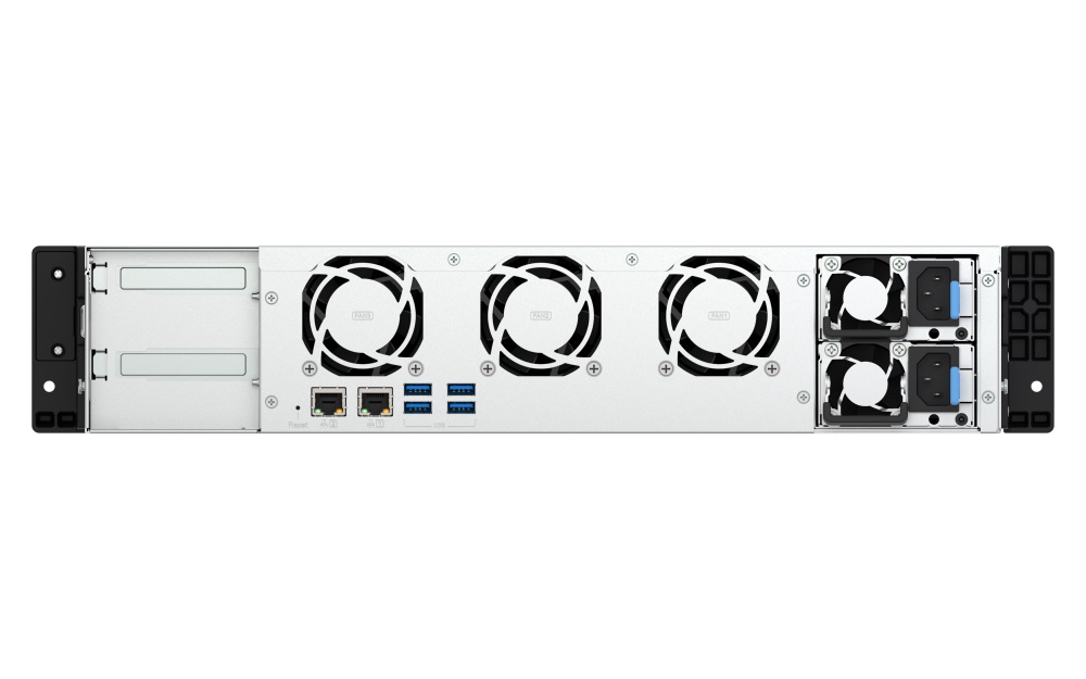 QNAP TS-855eU-RP-8G (8core 2, 8GHz, 8GB RAM, 8x SATA, 2x 2, 5GbE, 2x M.2 NVMe, 2x PCIe, malá hĺbka) 