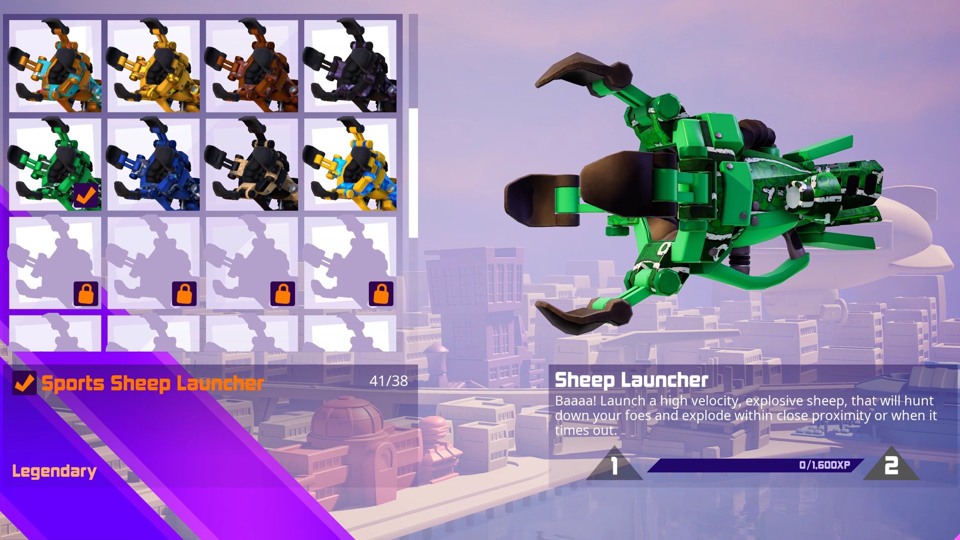 ESD Worms Rumble Armageddon Weapon Skin Pack 