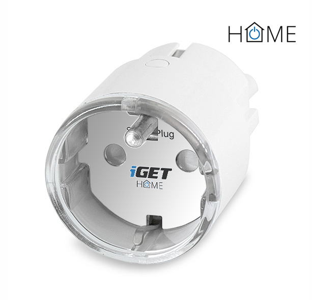 iGET HOME Power 1 - WiFi múdra zásuvka 230V, samostatná, meranie spotreby, 3680W, 16 A 