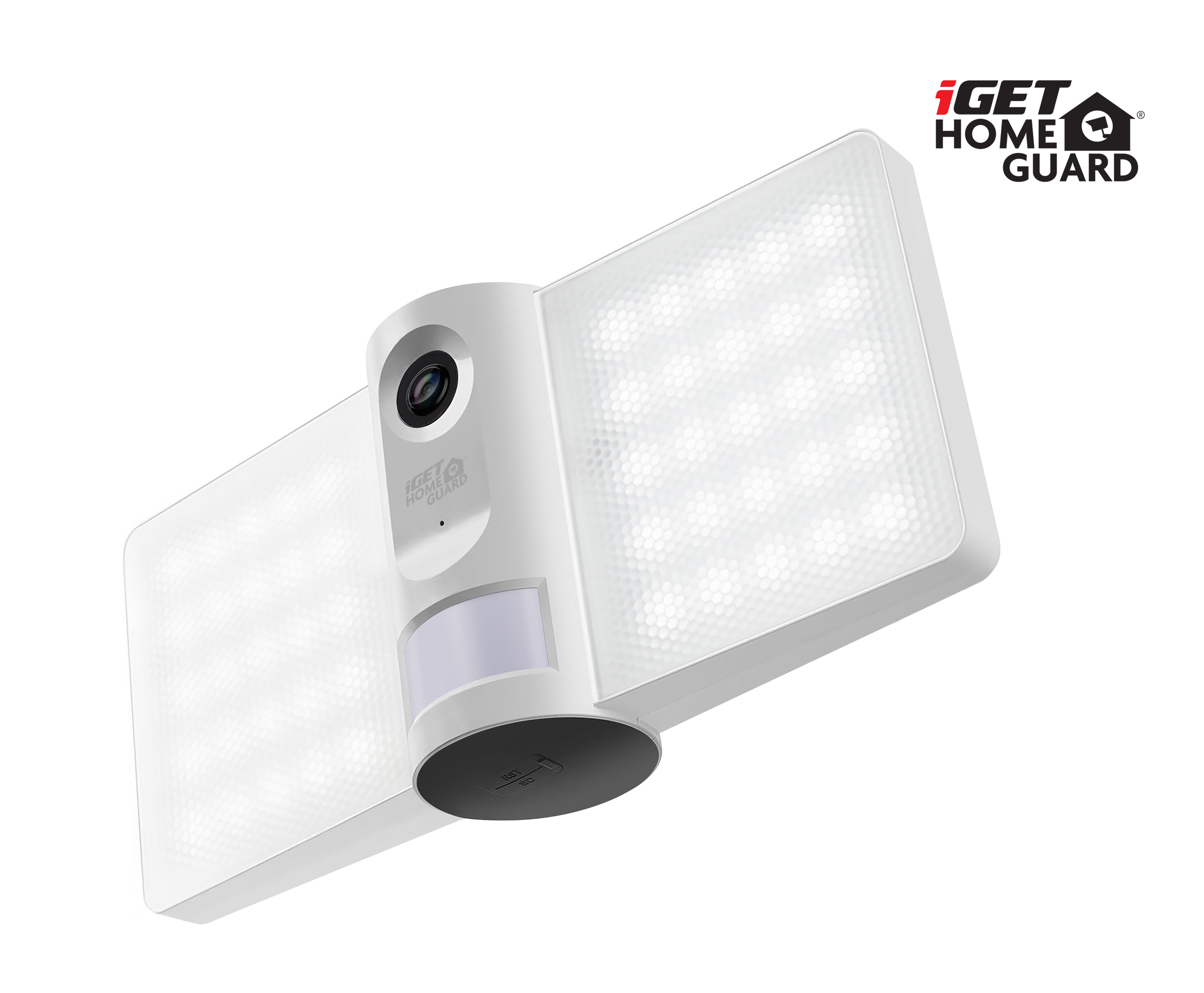 iGET HGFLC890 - WiFi vonkajšia IP FullHD 1080p kamera s LED svetlom a zvukom, IP66, 230V, siréna 