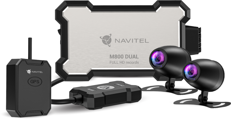 ZÁZNAMOVÁ KAMERA NA MOTORKU NAVITEĽ M800 DUAL