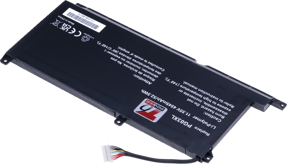Batéria T6 Power HP Pavilion Gaming 15-dk0000, 15-ec0000, 4545mAh, 52, 5Wh, 3cell, Li-pol 