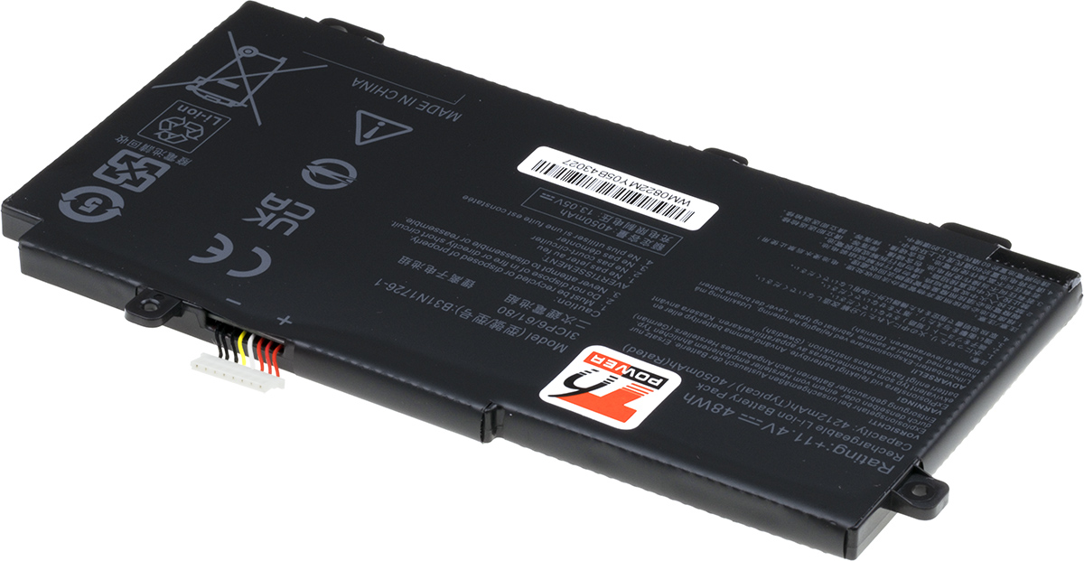 Batéria T6 Power pre Asus TUF FA506, FX504, FX505, FX506, FX706, 4210mAh, 48Wh, 3cell, Li-pol 