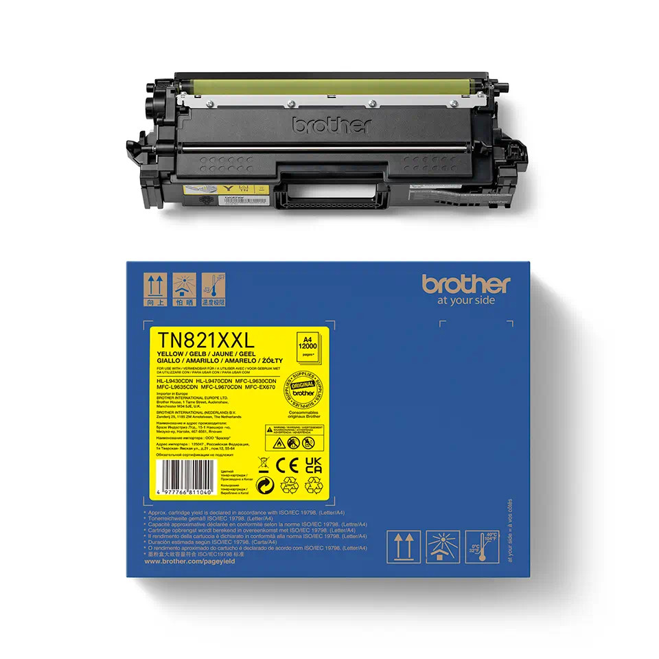 Brother TN-821XXLY, toner žltá, 12 000 str. 