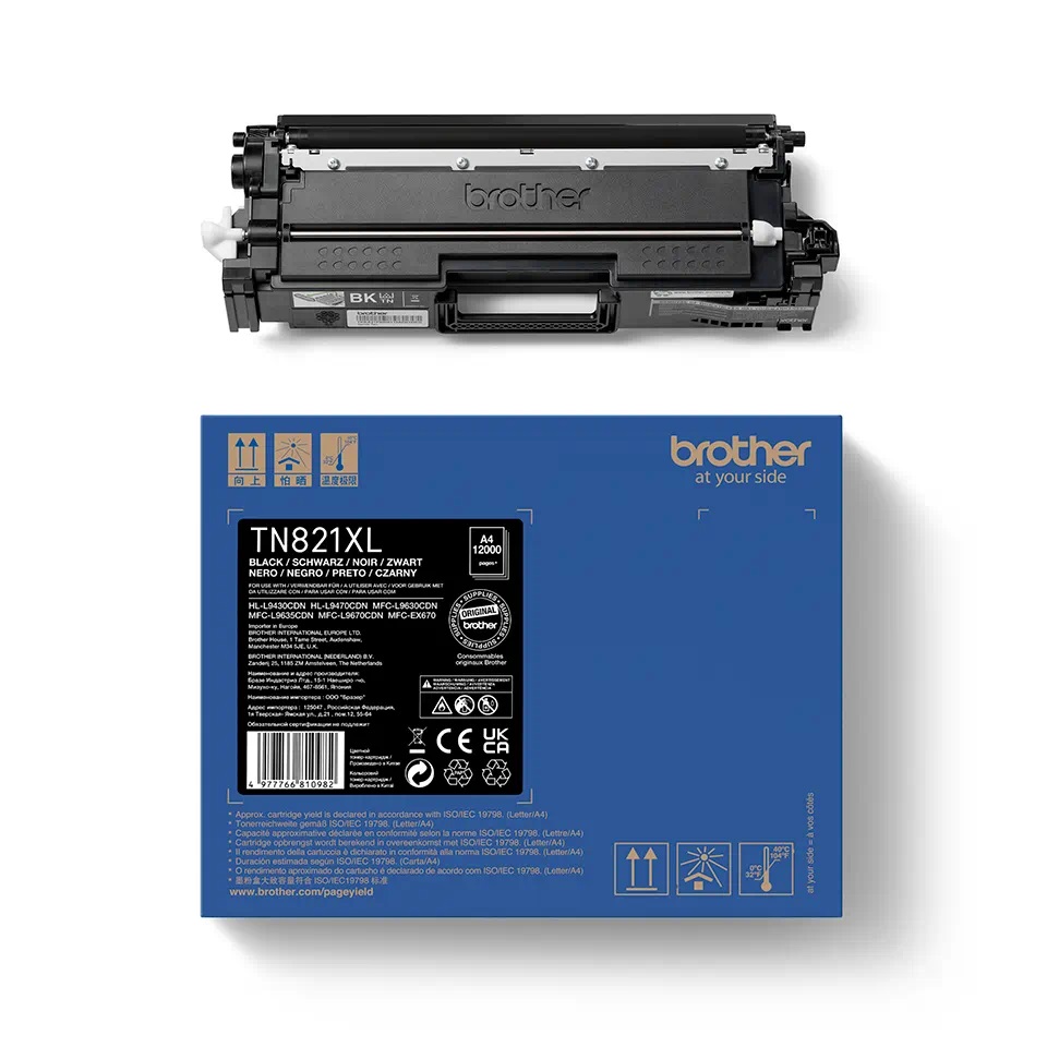 Brother TN-821XLBK, toner black, 12 000 str. 