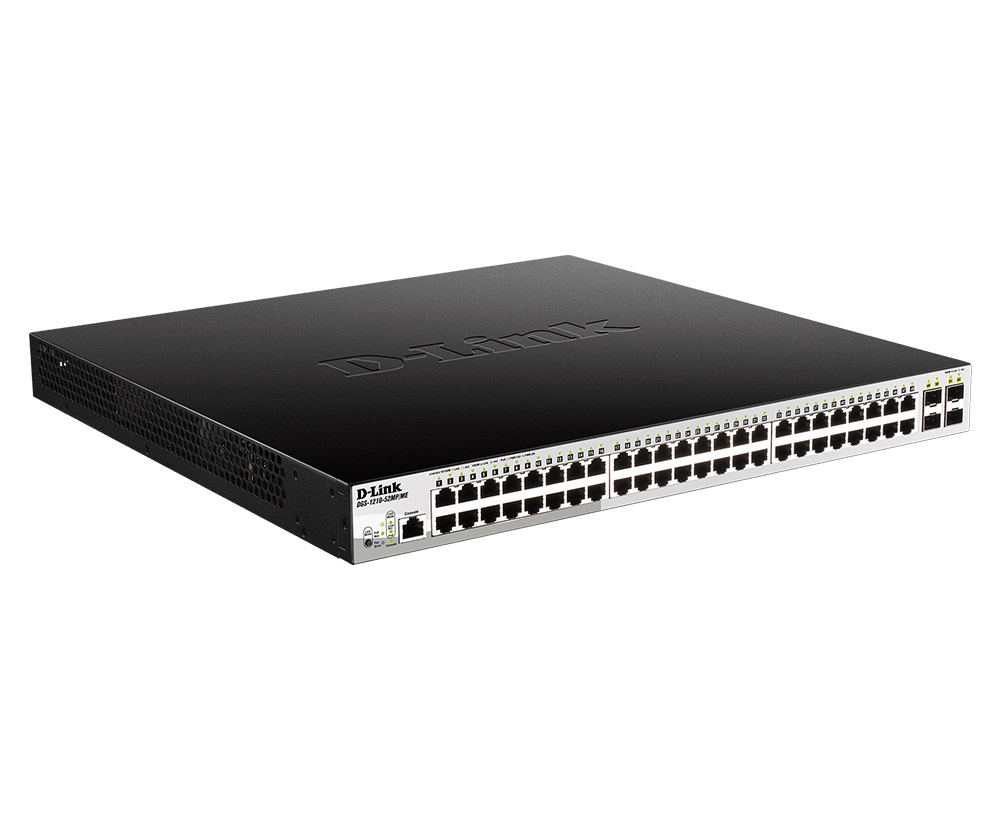 D-Link DGS-1210-52MP/ ME/ E 48x 1G PoE + 4x 1G SFP Metro Ethernet Managed Switch 