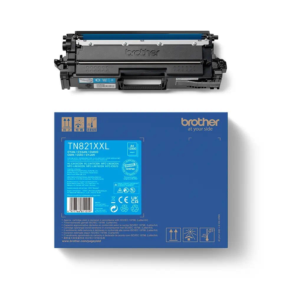 Brother TN-TN821XXLC, toner cyan, 12 000 str. 