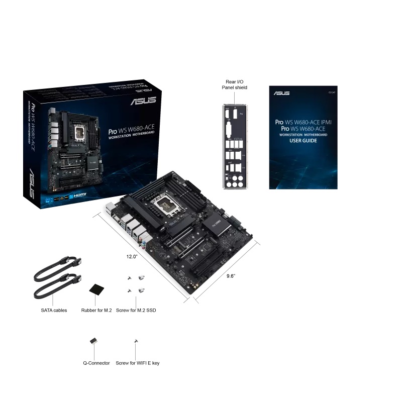 ASUS MB Sc LGA1700 PRO WS W680-ACE,  Intel W680,  4xDDR5,  1xDP,  1xHDMI,  1xVGA 