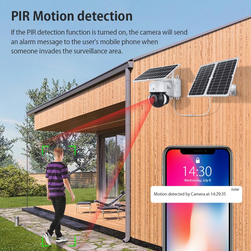 Viking solárna outdoorová HD kamera HDs02 4G, bílá 