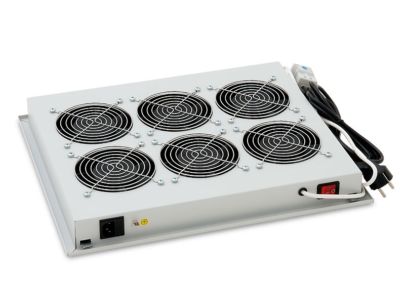 Vent.j. horní(spodní) 6x ventilátor 220V/ 90W Černá