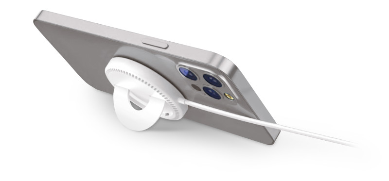 ALIGATOR bezdrôtová nabíjačka ALIGATOR Mag-Pad, určené pre MagSafe, 15W, biela 