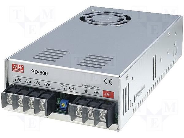MEANWELL - SD-500L-48 - DC/ DC měnič napětí uzavřený 504W z 19-72V na 48V