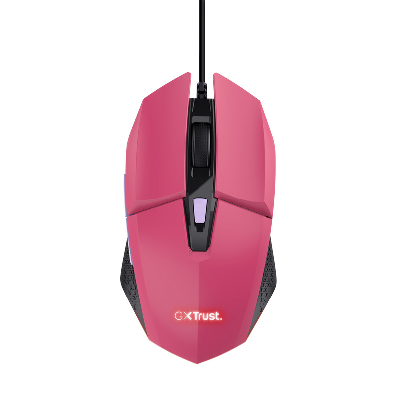 TRUST GXT 109 FELOX/ Herná/ Optická/ Pre pravákov/ 6 400 DPI/ Drôtová USB/ Ružová