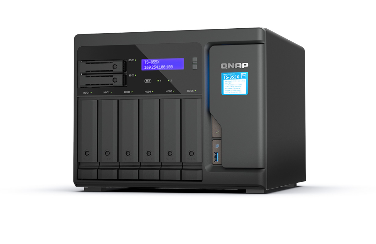 QNAP TS-855X-8G (8core 2, 8GHz, 8GB RAM, 6x 3, 5