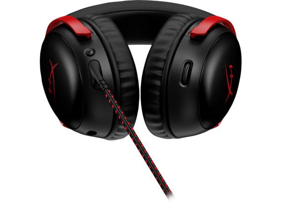 HP HyperX Cloud III/ ANC/ Jack/ Drôt/ Čierna-červená 