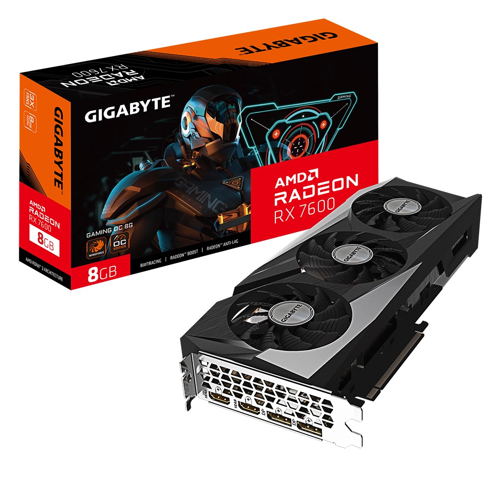 GIGABYTE Radeon™ RX 7600/ Gaming/ OC/ 8GB/ GDDR6 