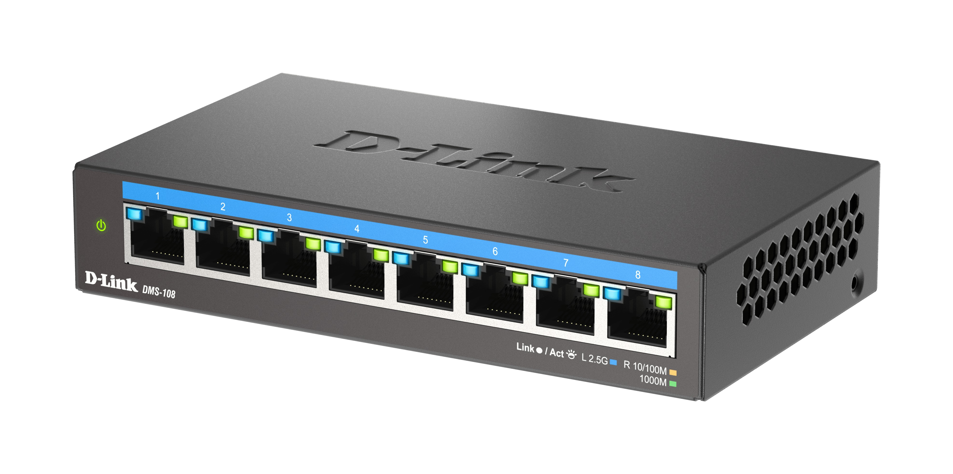 D-Link DMS-108/ E 8-port 2.5G Multi-Gigabit QoS IGMP Snooping Switch 