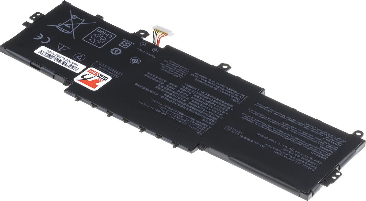Batéria T6 Power Asus ZenBook 14 UX433FA, UX433FN, 4335mAh, 50Wh, 3cell, Li-pol 