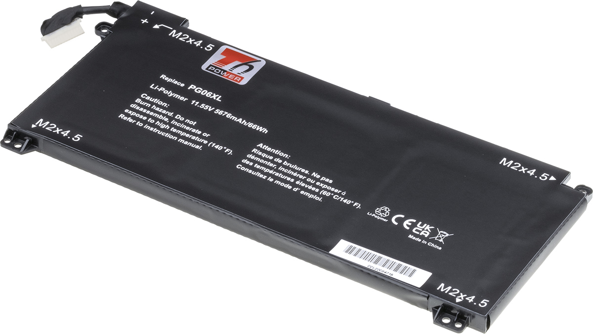 Batéria T6 Power pre HP Omen 15-dh0000, Omen 15-dh1000, 5676mAh, 66Wh, 6cell, Li-pol