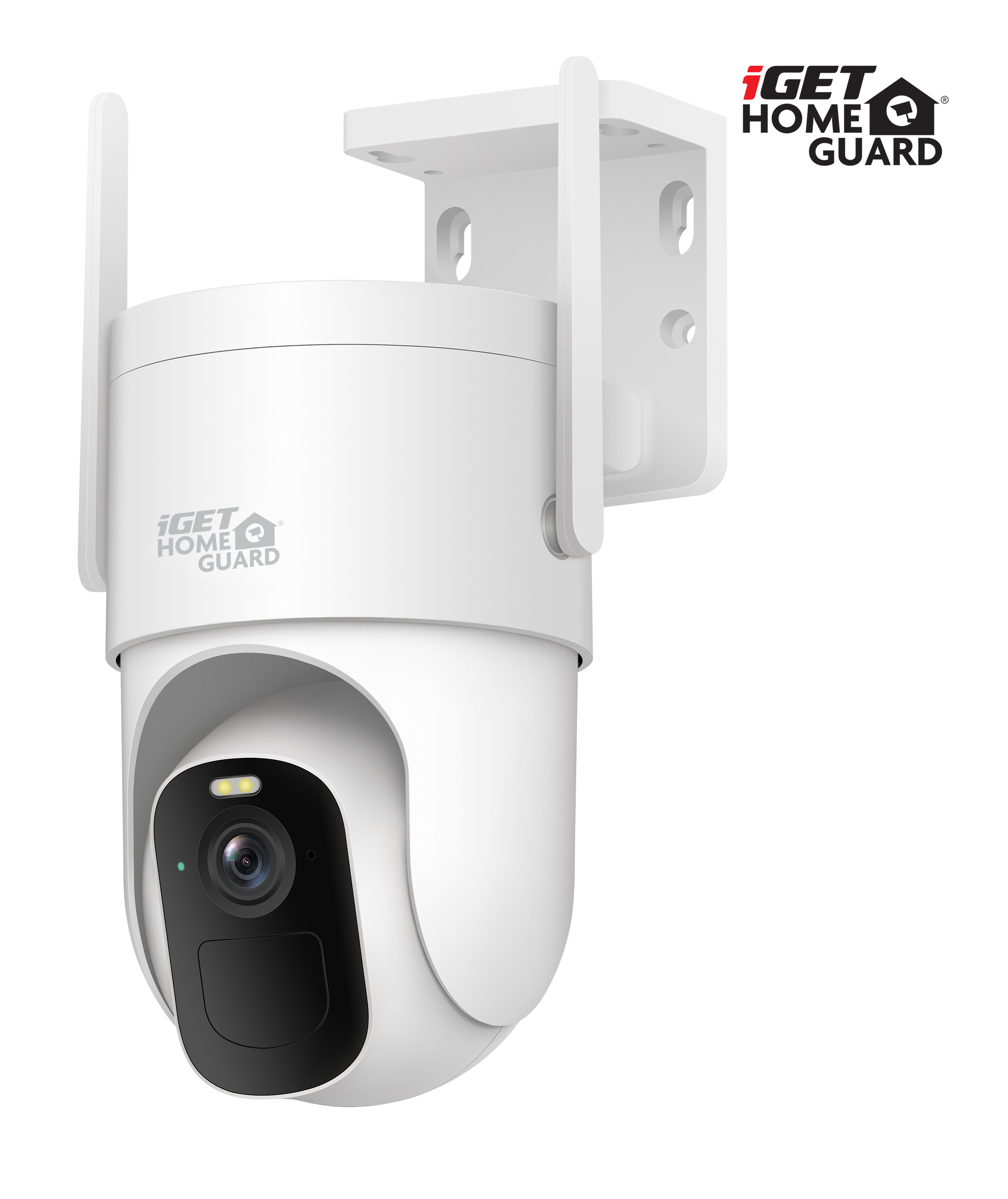 iGET HOMEGUARD HGWBC358 - WiFi IP 2K batériová otočná kamera, nočné videnie, dvojcestné audio, IP66 