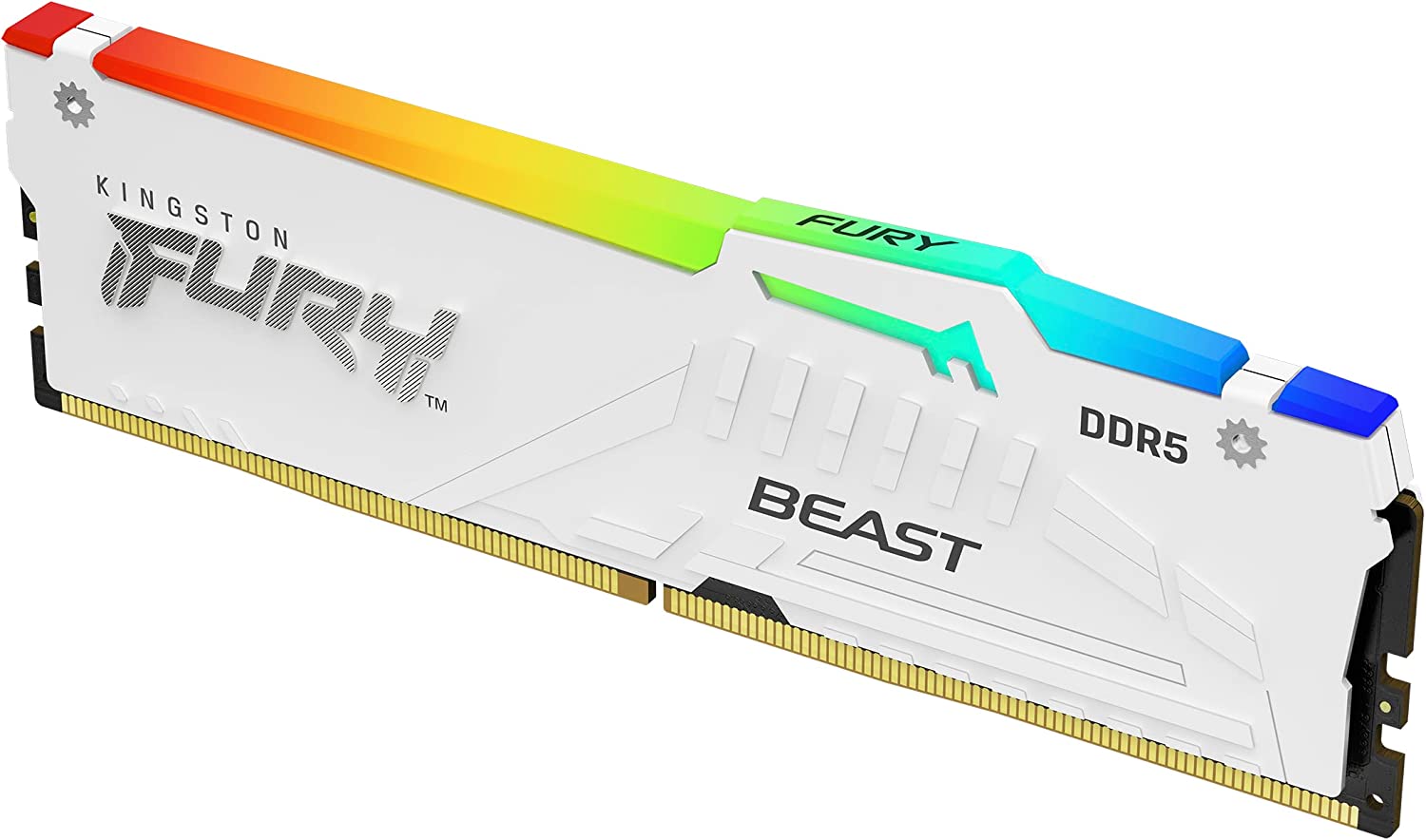 Kingston FURY Beast/ DDR5/ 128GB/ 5600MHz/ CL40/ 4x32GB/ RGB/ White 