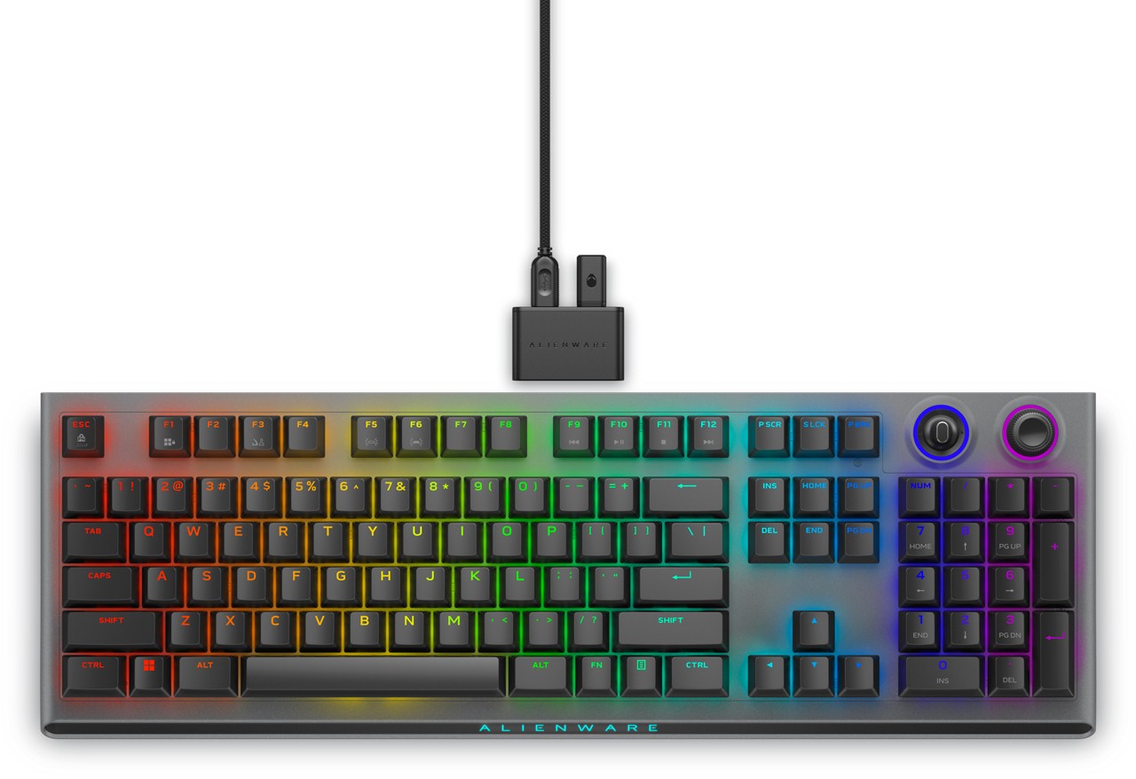 DELL KLÁVESNICA  Alienware Tri-Mode Wireless Gaming Keyboard - AW920K (Dark Side of the Moon)