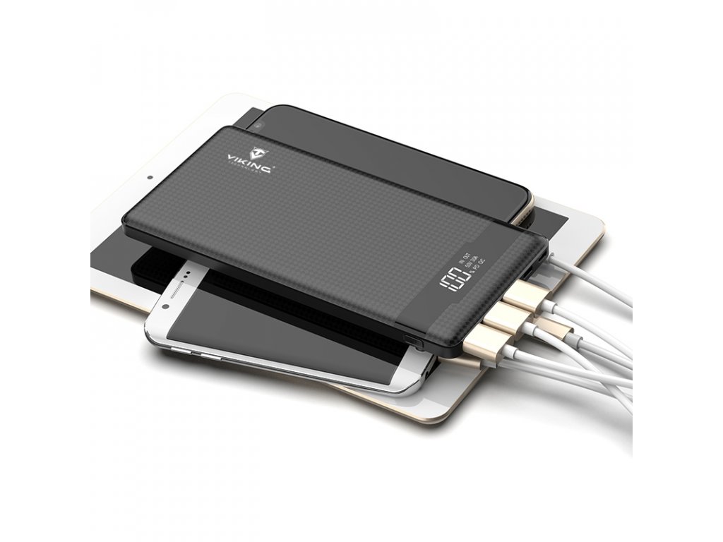 VIKING POWER BANK PN-962PD QC3.0 20000mAh, QUICK CHARGE 3.0, Čierna 