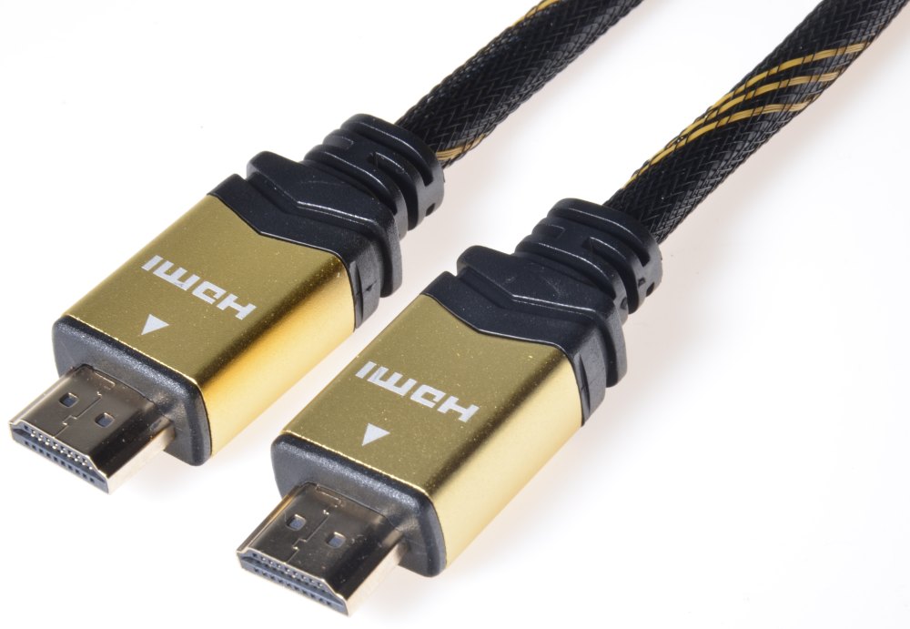 GOLD HDMI High Speed + Ethernet kábel, pozlátené kon