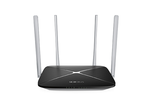 Mercusys AC12 1200Mb/ s WiFi AC router, 5x10/ 100 RJ45, 4x anténa