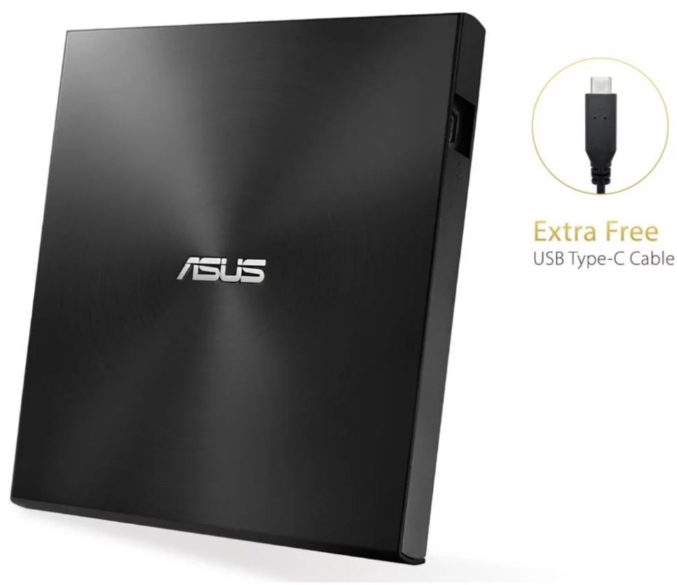 ASUS SDRW-08U9M-U čierna ultraslim DRW USB-C/ A