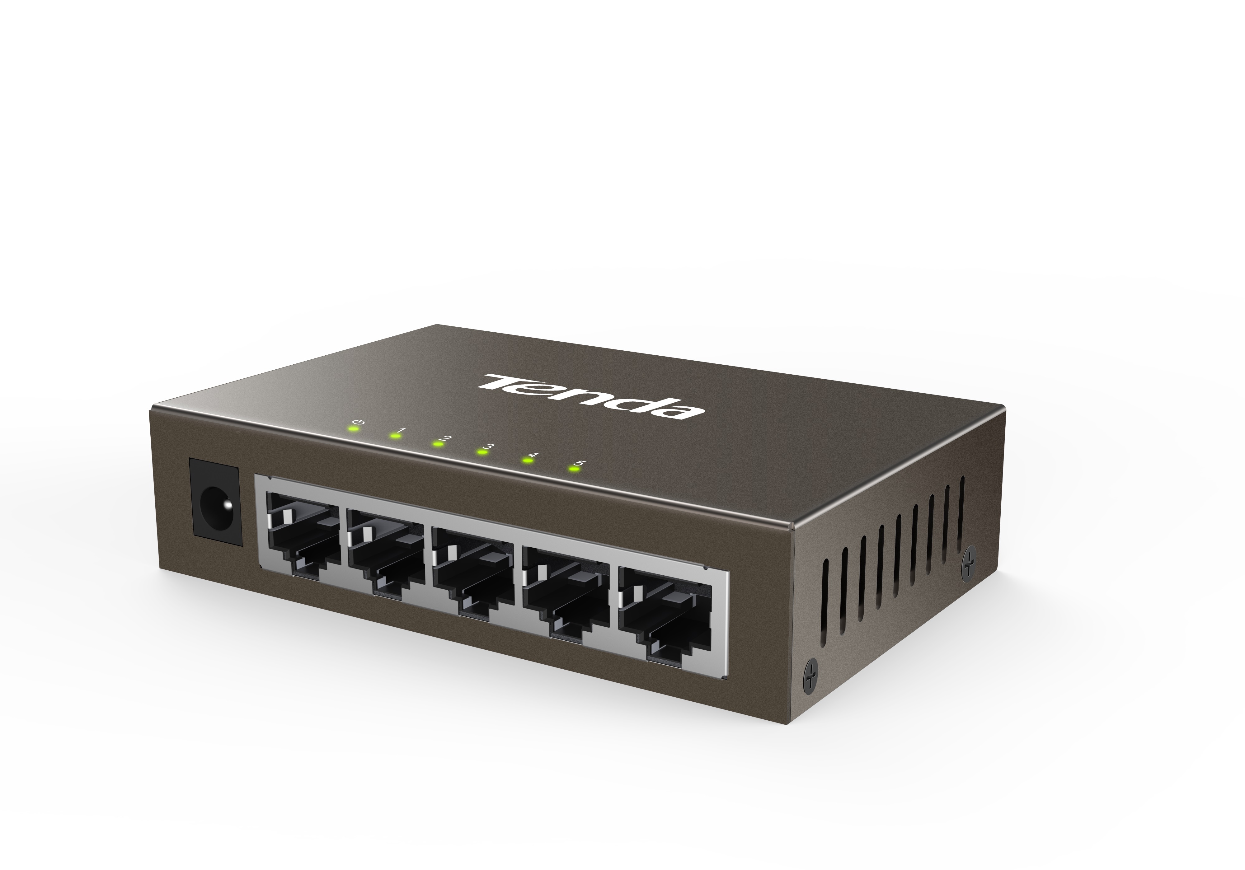 Tenda TEG1005D - 5x 10/ 100/ 1000 Mbps Kovový Switch, Fanless - bez ventilátorov, ochrana 6 kV 