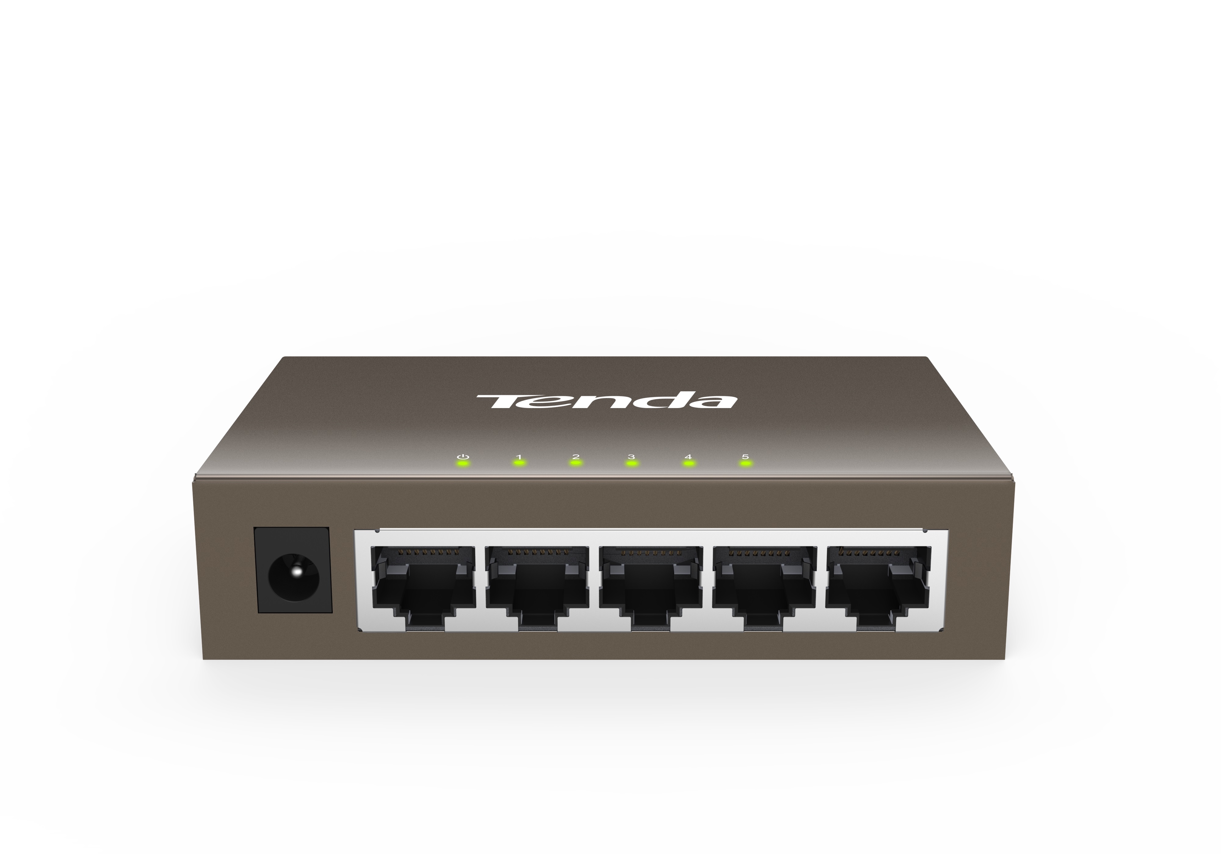 Tenda TEG1005D - 5x 10/ 100/ 1000 Mbps Kovový Switch, Fanless - bez ventilátorov, ochrana 6 kV 